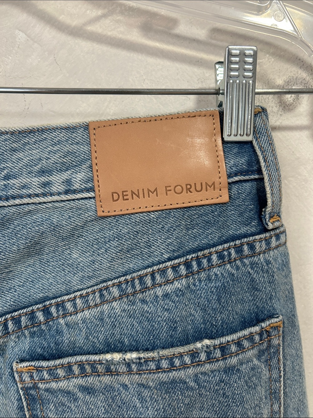 DENIM FORUM The '90s Pencil Maxi Denim Skirt Aritzia size 24 - Picture 7 of 10